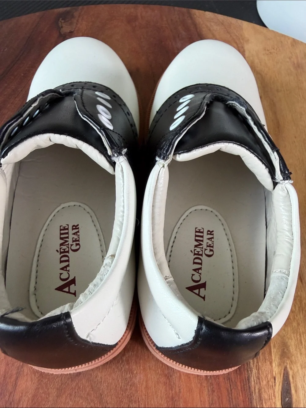 NEW! Academie Gear Honor Saddle Oxford Leather Shoes Toddler Size 11